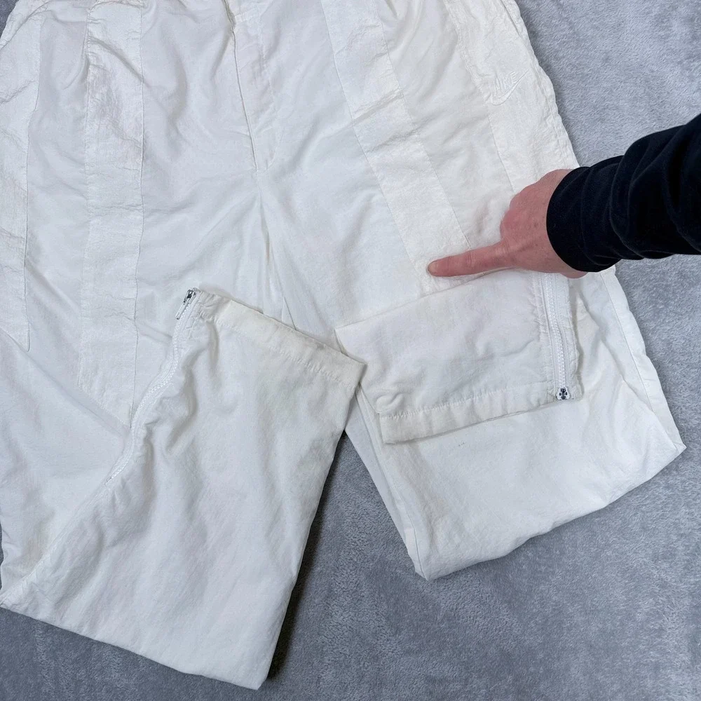 Vintage Nike Air Jordan 90s Windbreaker Track Pants Mens Large Ankle‎ Zip RARE